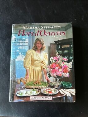 Vintage first edition second printing of Martha Stewart Hors d'Oeuvres Cookbook